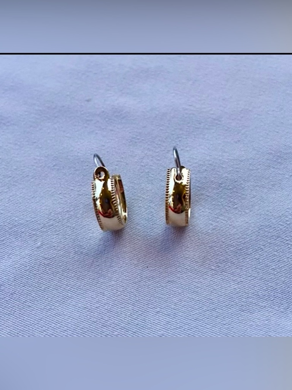 Gold-Tone Huggie Earrings - Picture 5 of 6